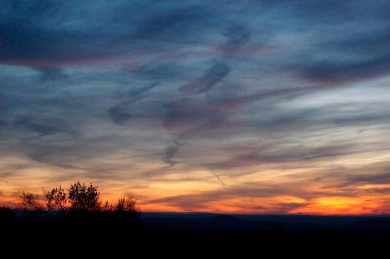 Atardecer en La Hastiala.