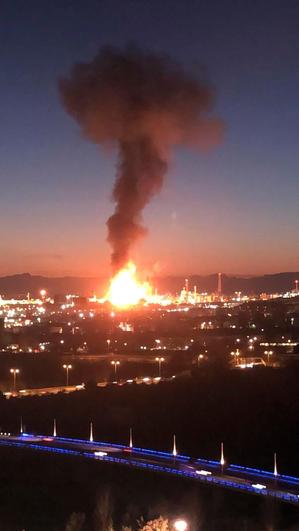 Explosión en una petroquímica de Tarragona.