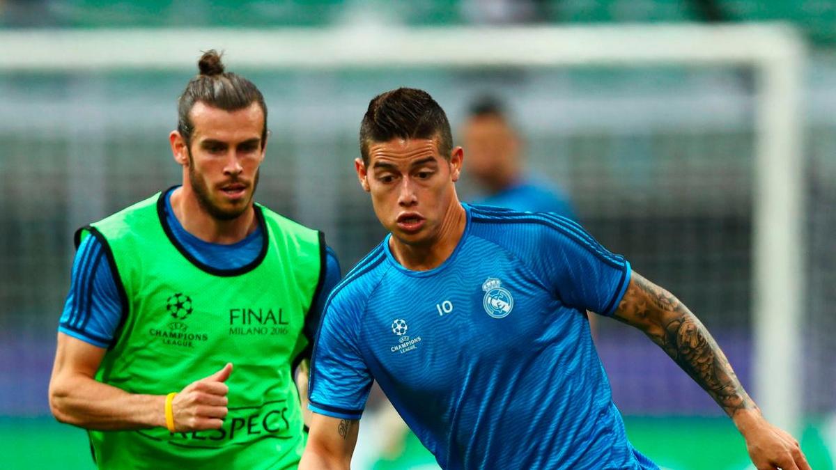 Bale y James Rodríguez.