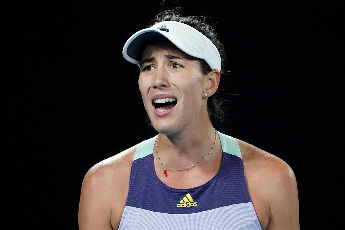 Garbiñe Muguruza durante la final del Abierto de Australia.