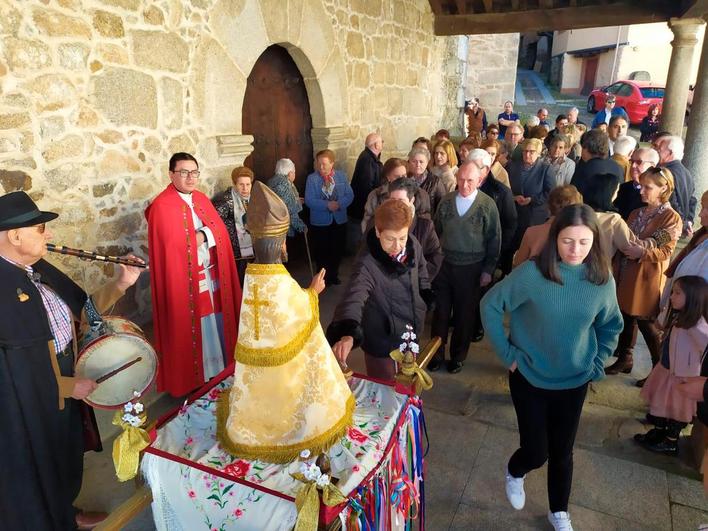 Celebración de San Blas en Santibáñez de la Sierra.