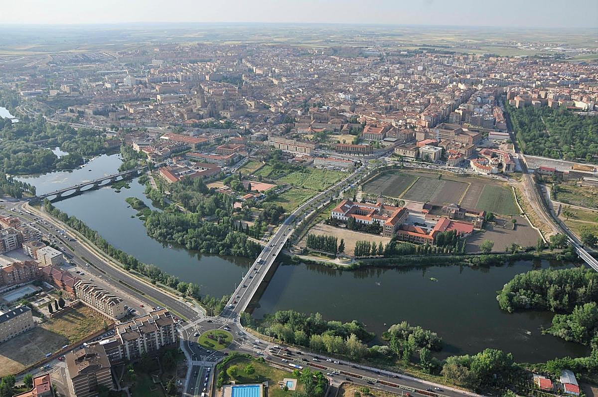 Vista aérea de Salamanca.