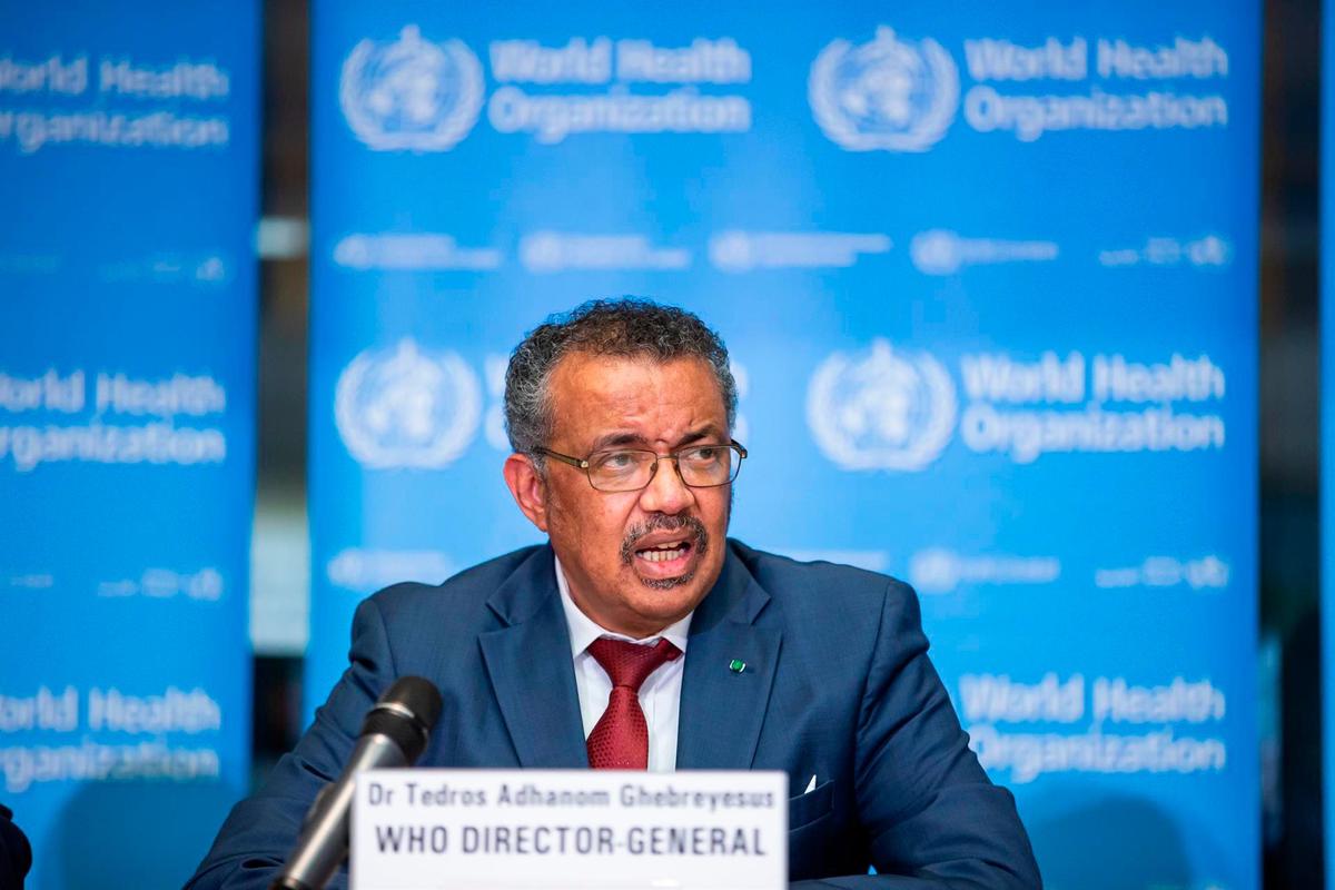 El director general de la Organización Mundial de la Salud (OMS), Tedros Adhanom Ghebreyesus.