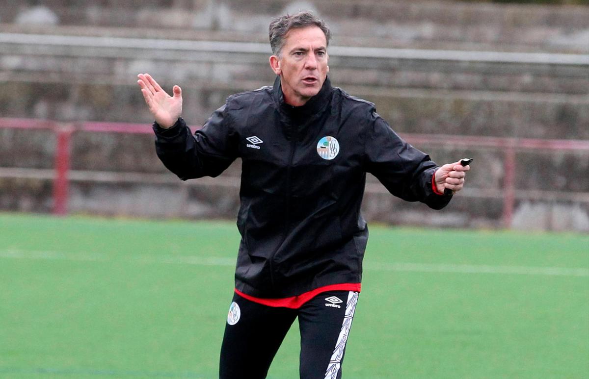 Aitor Larrazabal, durante un entrenamiento.