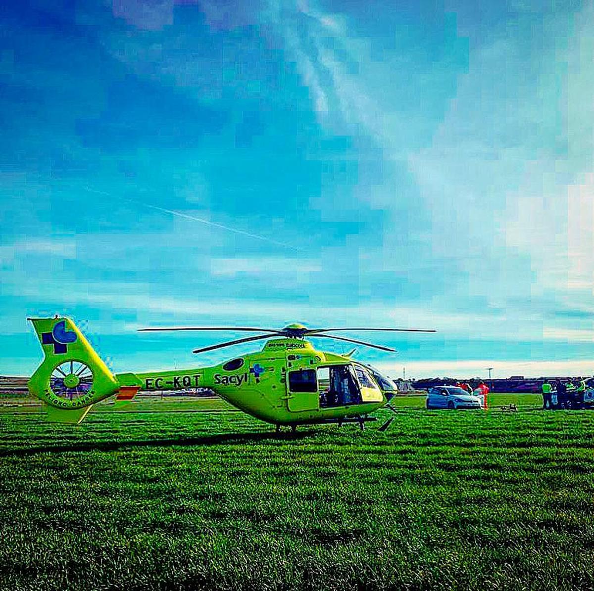 Helicóptero de emergencias.