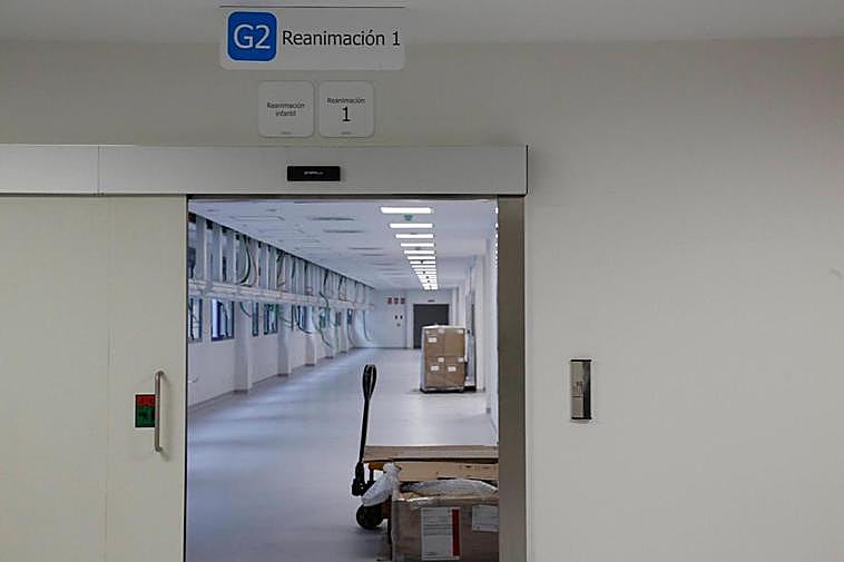 Zona de reanimación del nuevo Hospital de Salamanca.