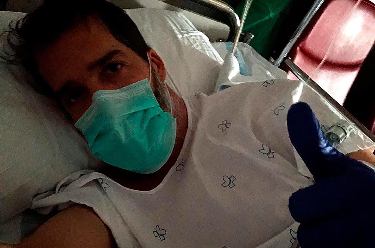 Rubén Moreira permanece ingresado en el Hospital Virgen de la Vega.