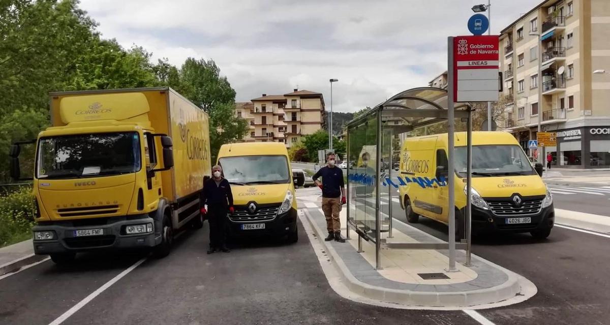 Traslado de alimentos desde Correos.