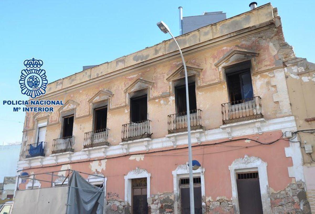 Casa objeto del incendio.