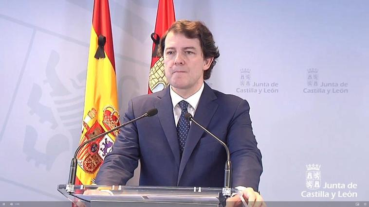 El presidente de la Junta de Castilla y León, Alfonso Fernández Mañueco.