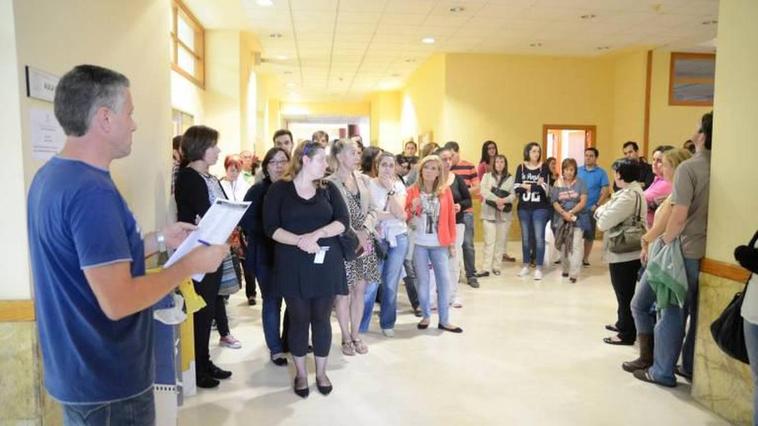 Oposiciones de auxiliar administrativo celebradas en la Universidad de Salamanca.