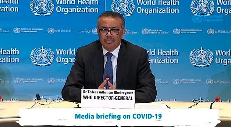 El director general de la Organización Mundial de la Salud (OMS), Tedros Adhanom Ghebreyesus.