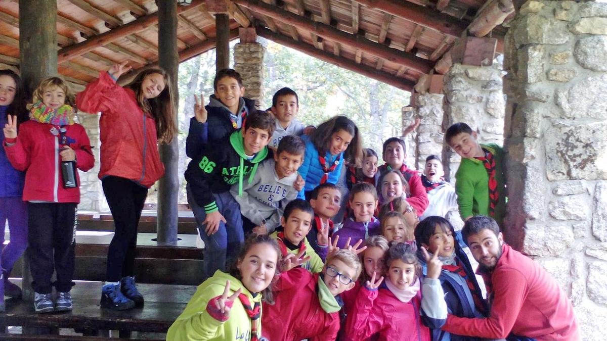 Menores salmantinos de campamento en la provincia.