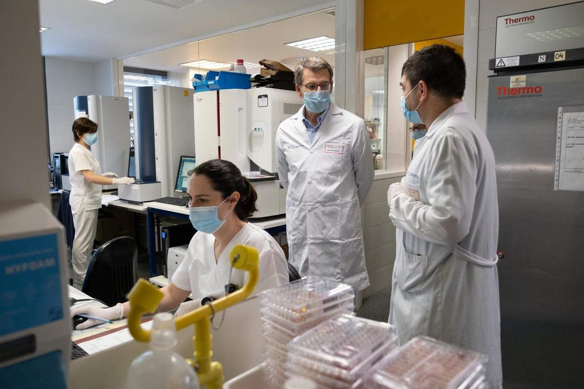 Sanitarios en un hospital Gallego.