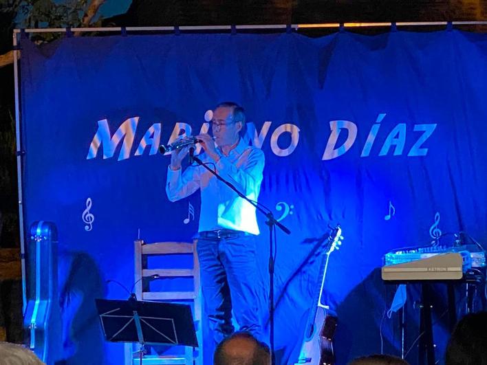 Mariano Díaz durante su concierto en Cantaracillo.