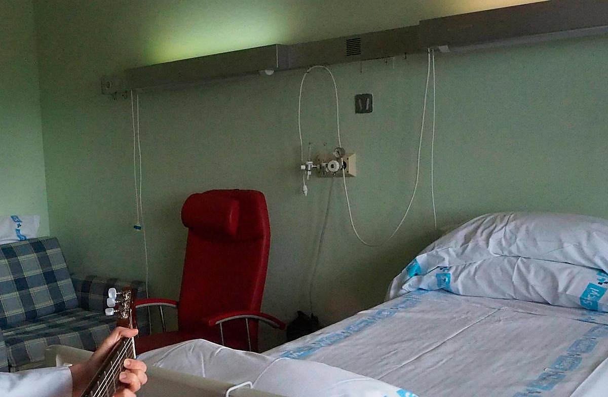 Habitación dentro del Hospital Los Montalvos.