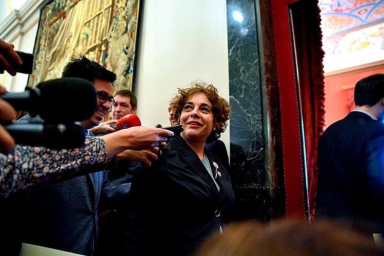 La vicepresidenta tercera del Congreso y diputada de Unidas Podemos, Gloria Elizo.
