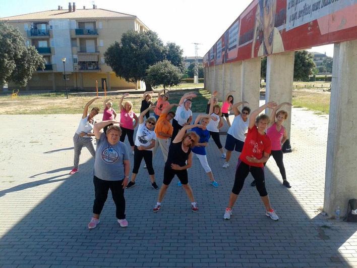 Clases deportivas al aire libre del verano pasado en El Encinar.