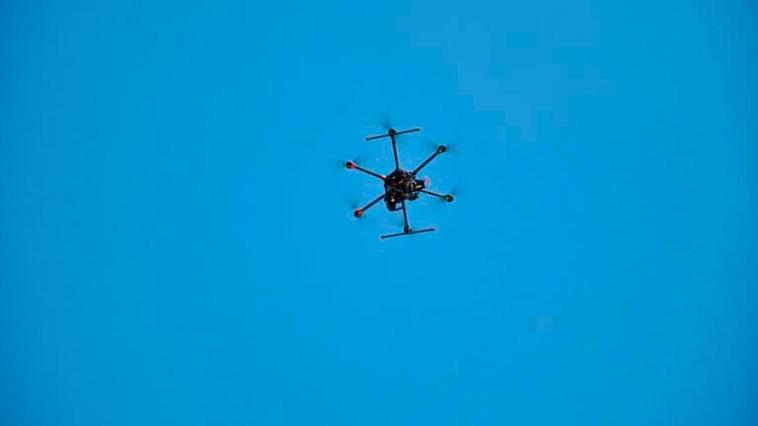 Un dron volando en Salamanca.