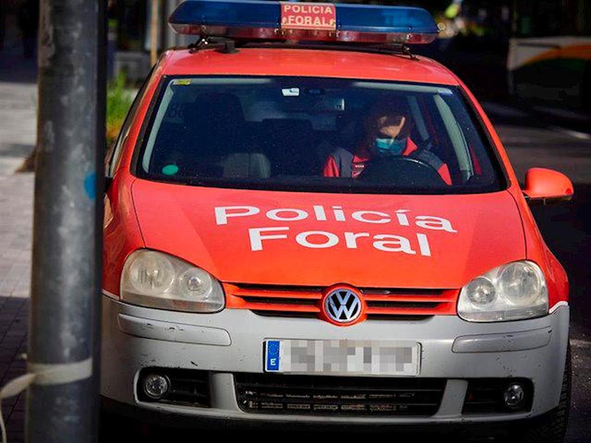 Vehículo de la Policía Foral de Navarra.