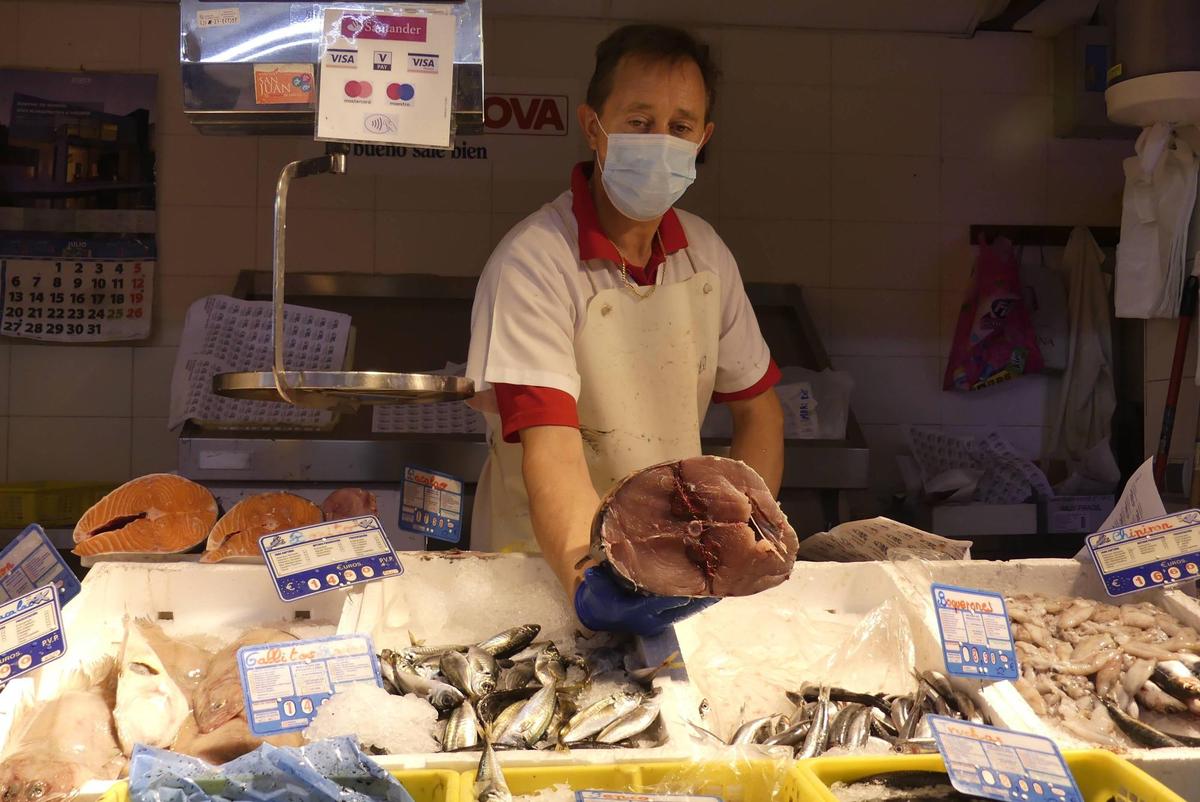 El bonito, uno de los productos predilectos para comer a la parrilla.