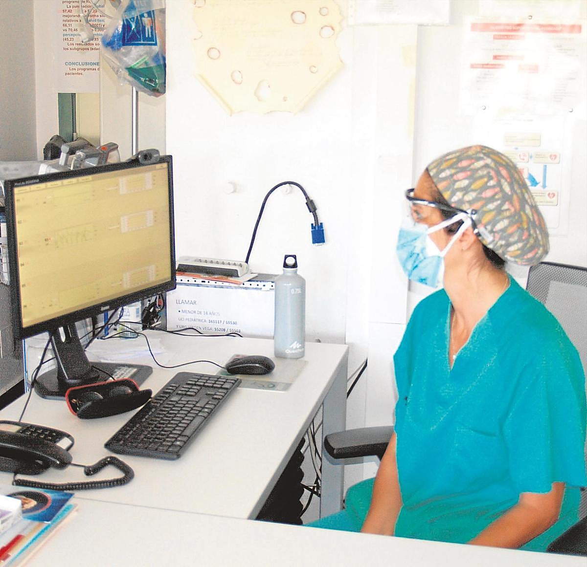 Una especialista en rehabilitación cardiaca.