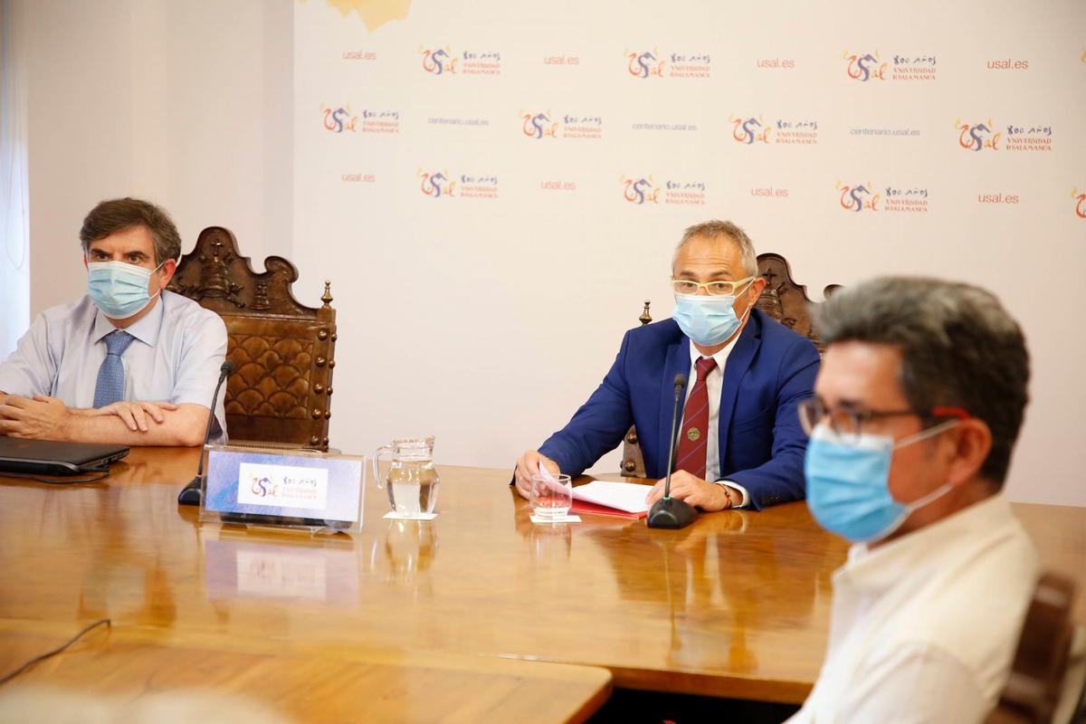 Ricardo Rivero durante la rueda de prensa.