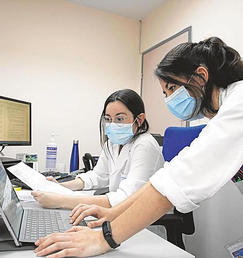 Trabajos de rastreo en el centro de salud Miguel Armijo.