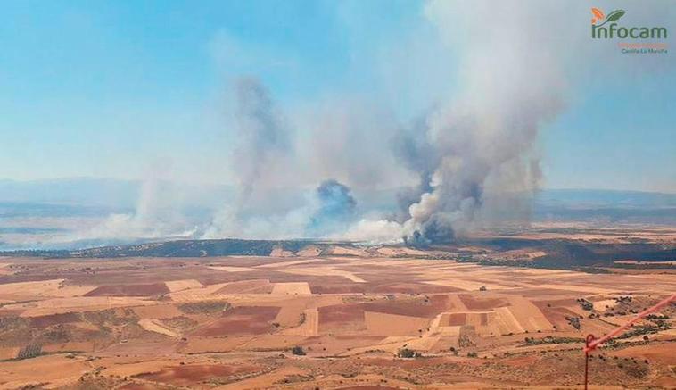 Incendio entre Madrid y Guadalajara.