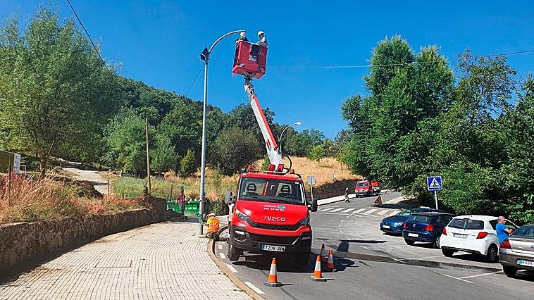 Imagen de los trabajos emprendidos en el entorno de El Regajo.