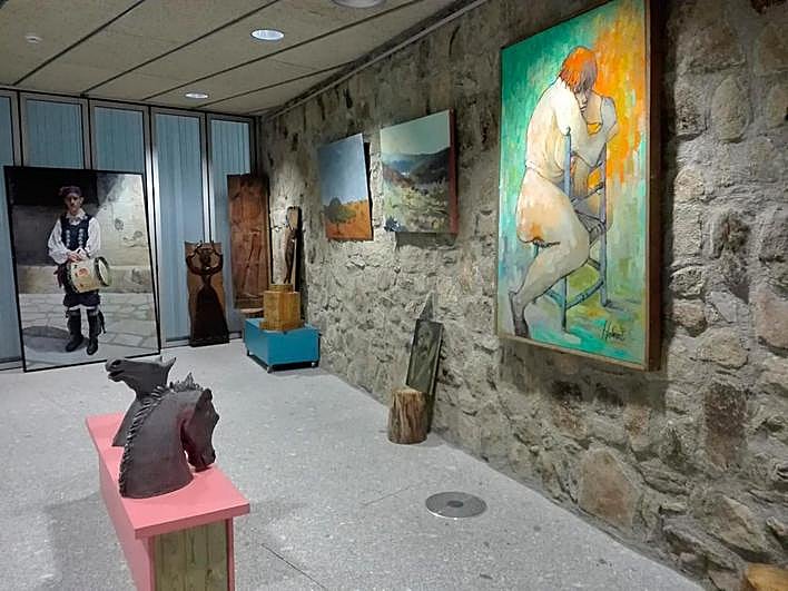 Exposición de artistas locales en la Casa Parque Las Batuecas.