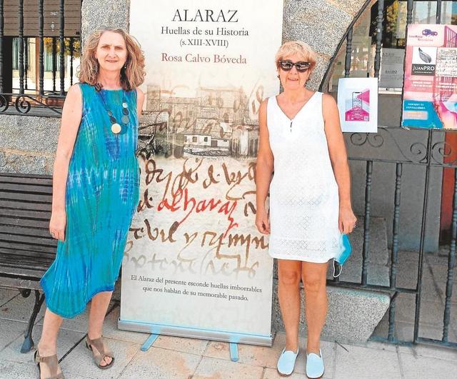 Rosa Calvo, autora del libro y la historiadora, Julia Pérez.