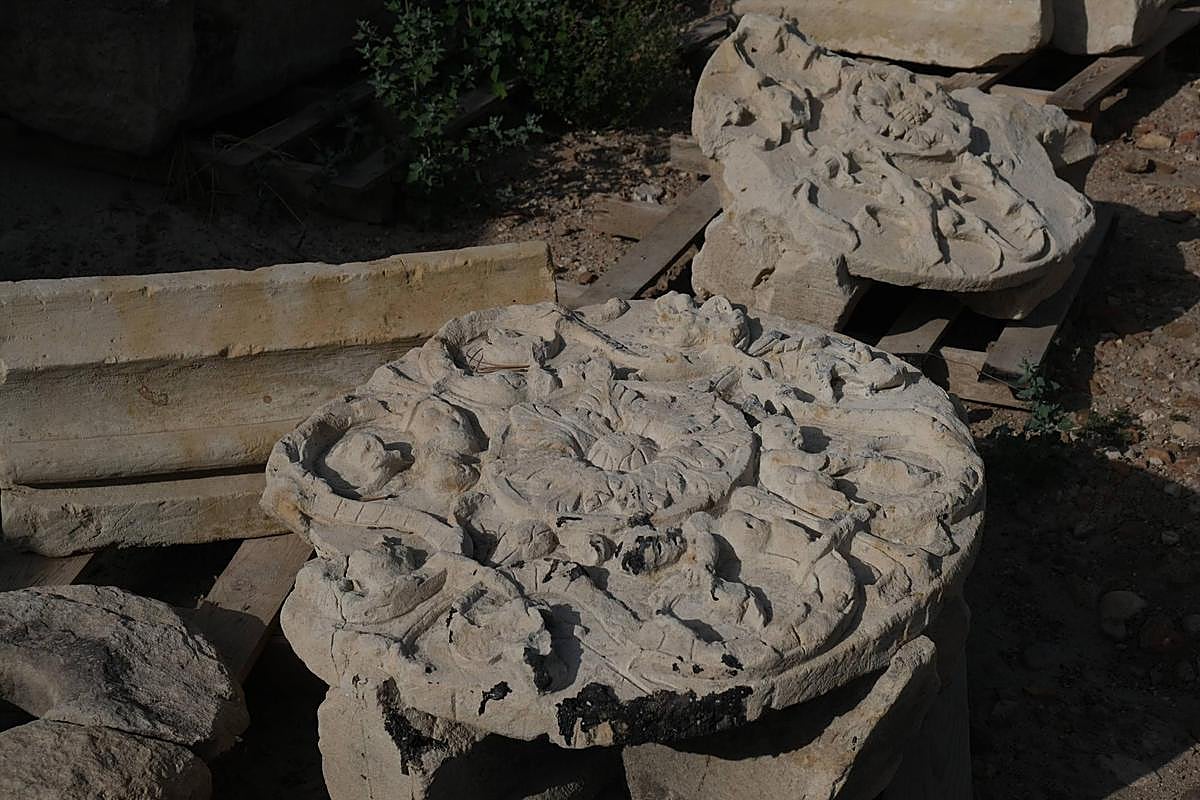 Restos arqueológicos recuperados en la ampliación del Botánico.