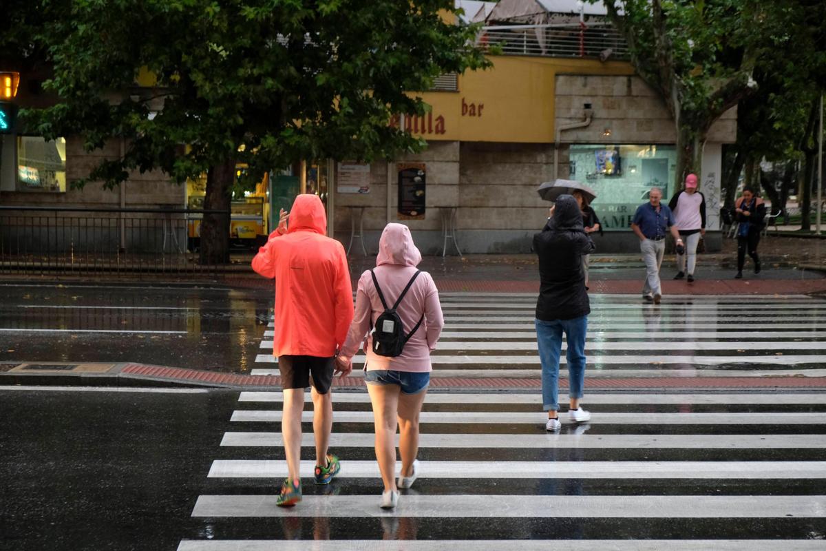 Día lluvioso el pasado verano en Salamanca.