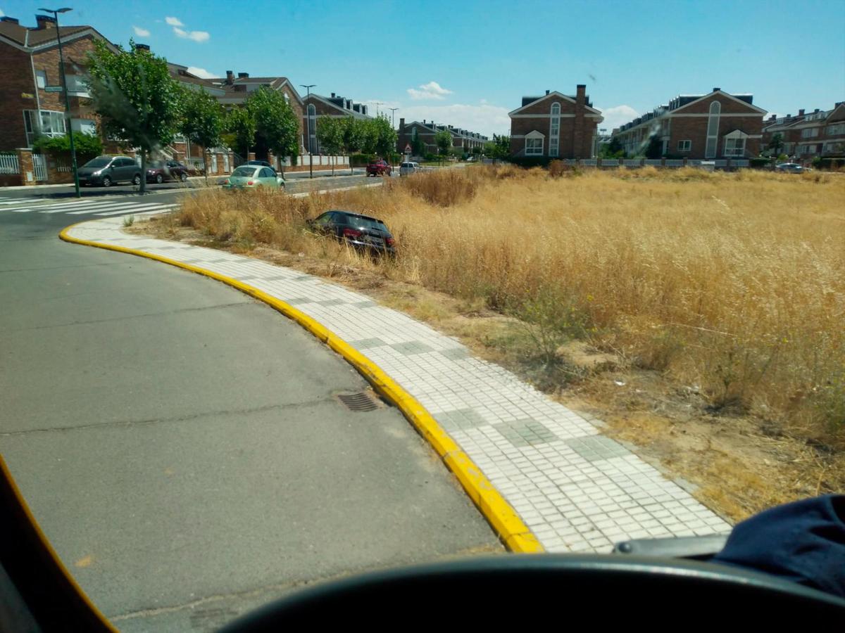 El vehículo accidentado.