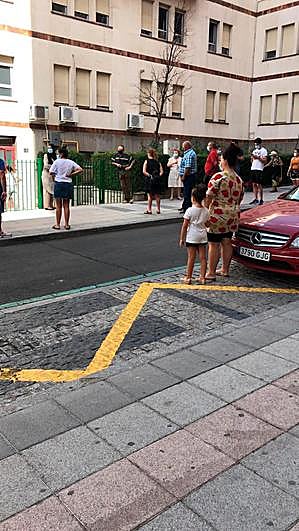 Pacientes salmantinos, en fechas anteriores,  aguardando para someterse a una prueba PCR en San Juan