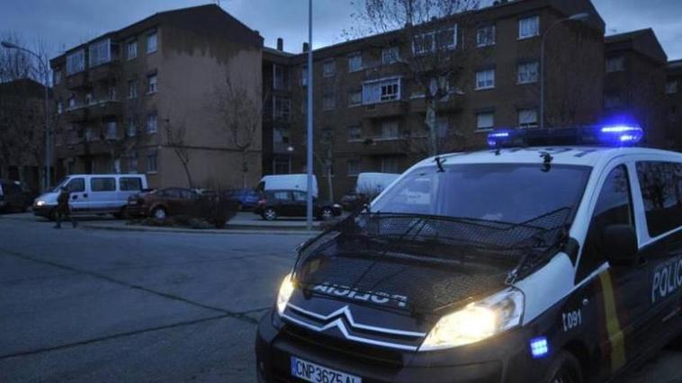 Policía Nacional en el barrio de Buenos Aires en un tiroteo anterior.