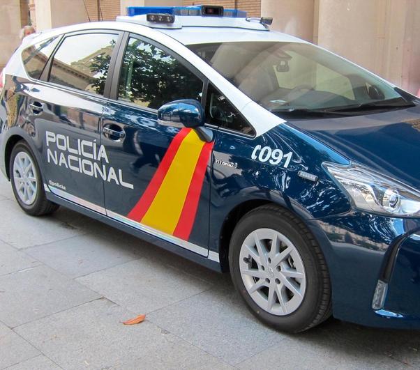 Vehículo de la Policía Nacional.