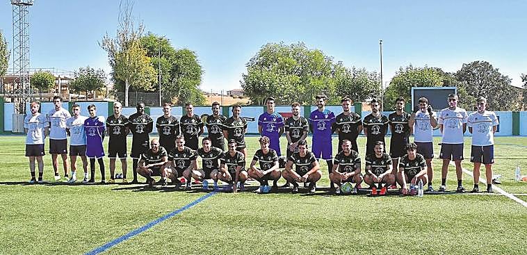 Plantilla del Guijuelo que ha comenzado la pretemporada.