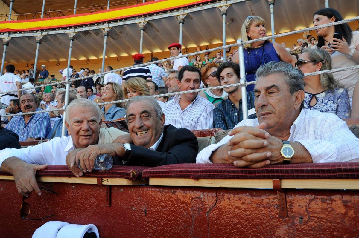 Agustín Martínez Bueno (izquierda) junto a Juan José Hidalgo en La Glorieta en 2013.