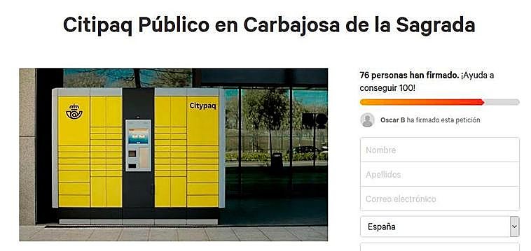Los vecinos solicitan un Citypaq público en el municipio.