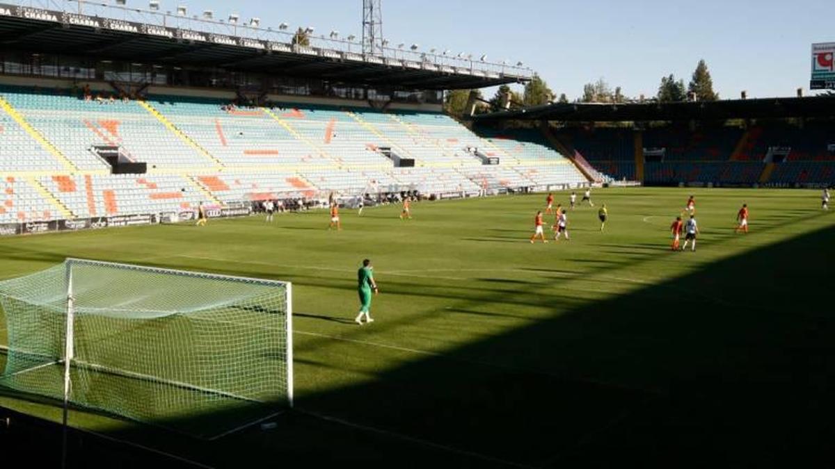 Vista del Helmántico durante el primer amistoso de la pretemporada.