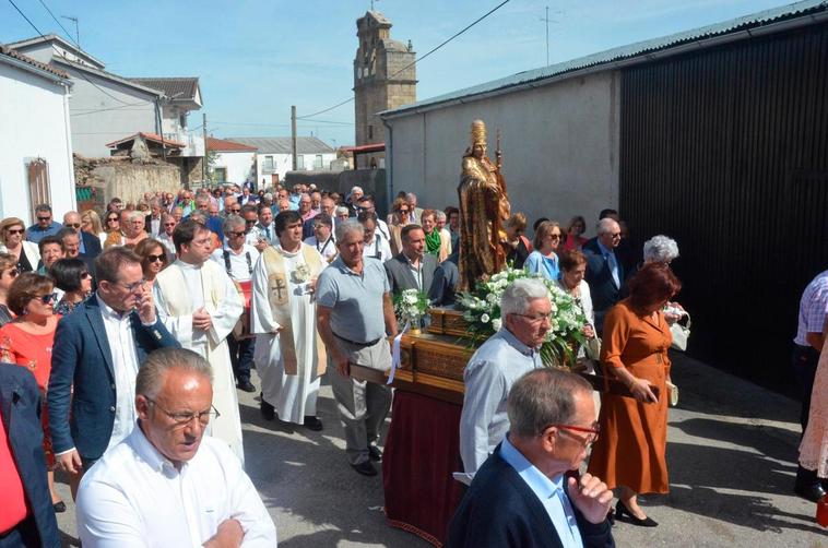 La misa de la festividad de San Lino, el único acto que se salva en el día grande de Espeja