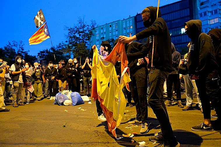 Protestas de los CDR en Cataluña.