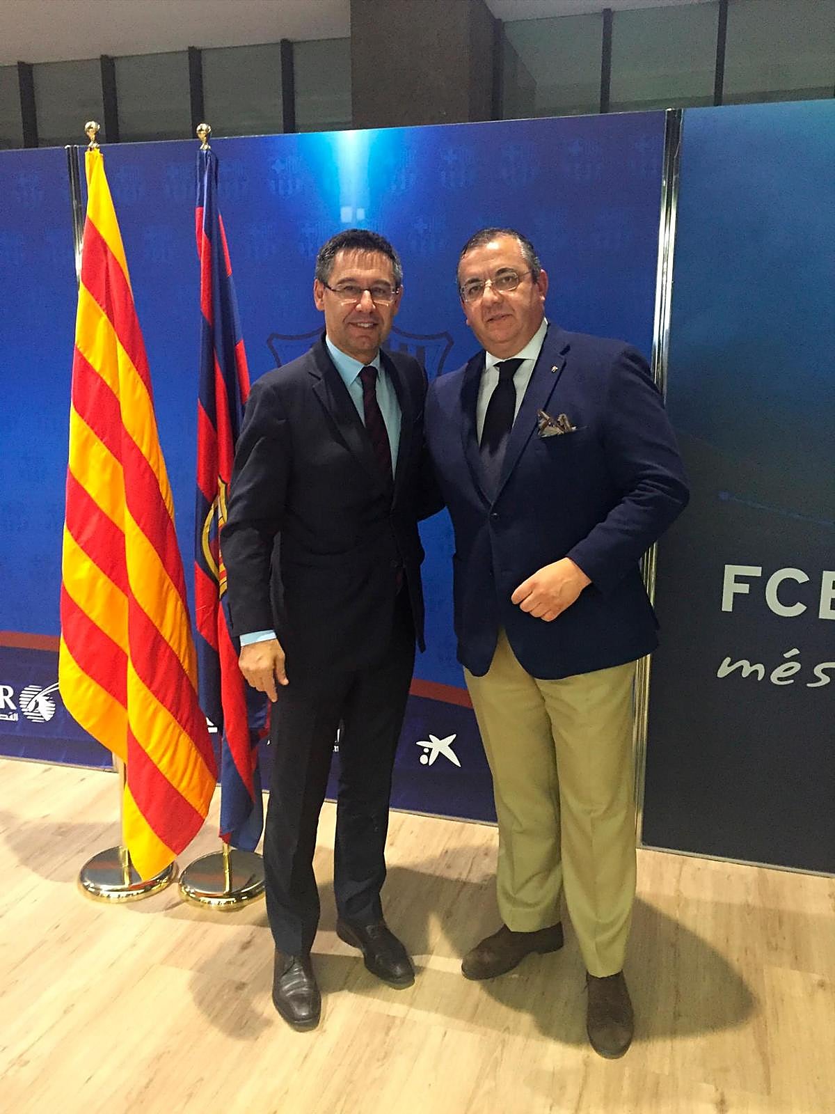 Bartomeu y Nicolás Pérez, cuando tenían buena relación.