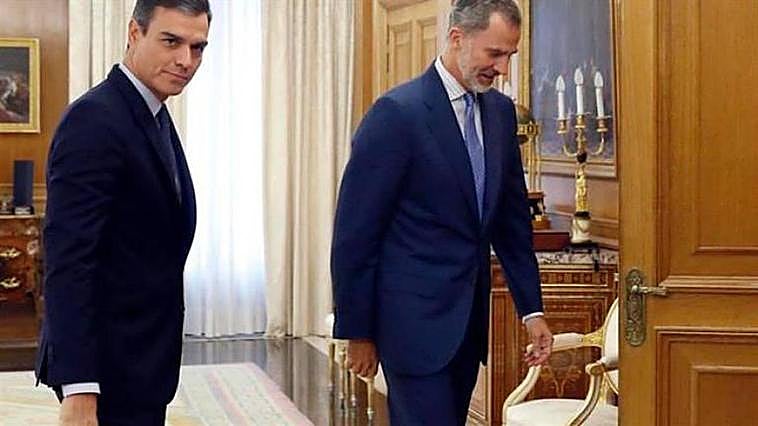 Felipe VI y Pedro Sánchez.