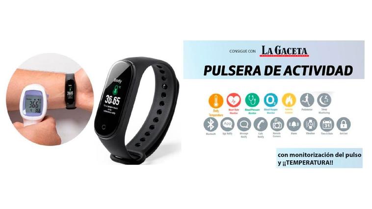 Controla tu actividad física y temperatura con esta pulsera deportiva