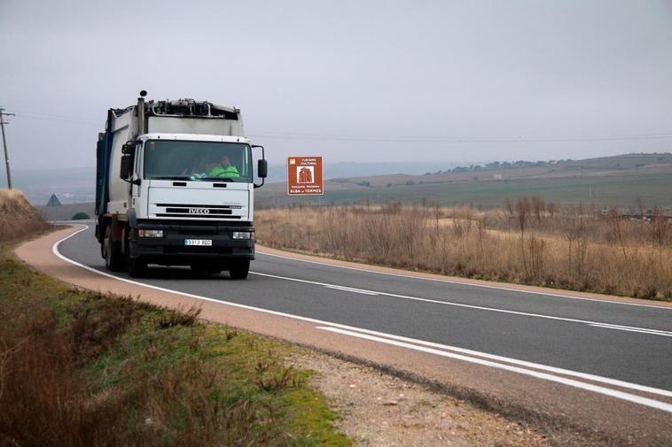 El actual camión de la basura de la mancomunidad Rutas de Alba I EÑE