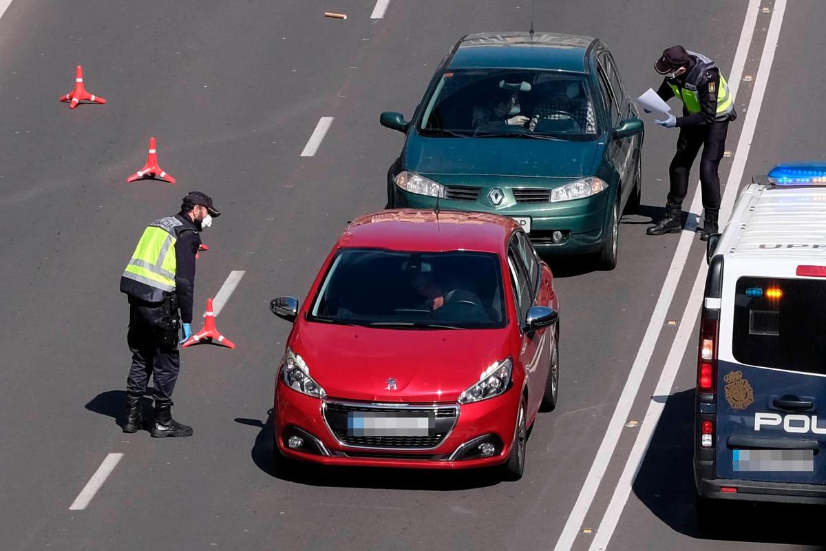 Imagen de un control policial.