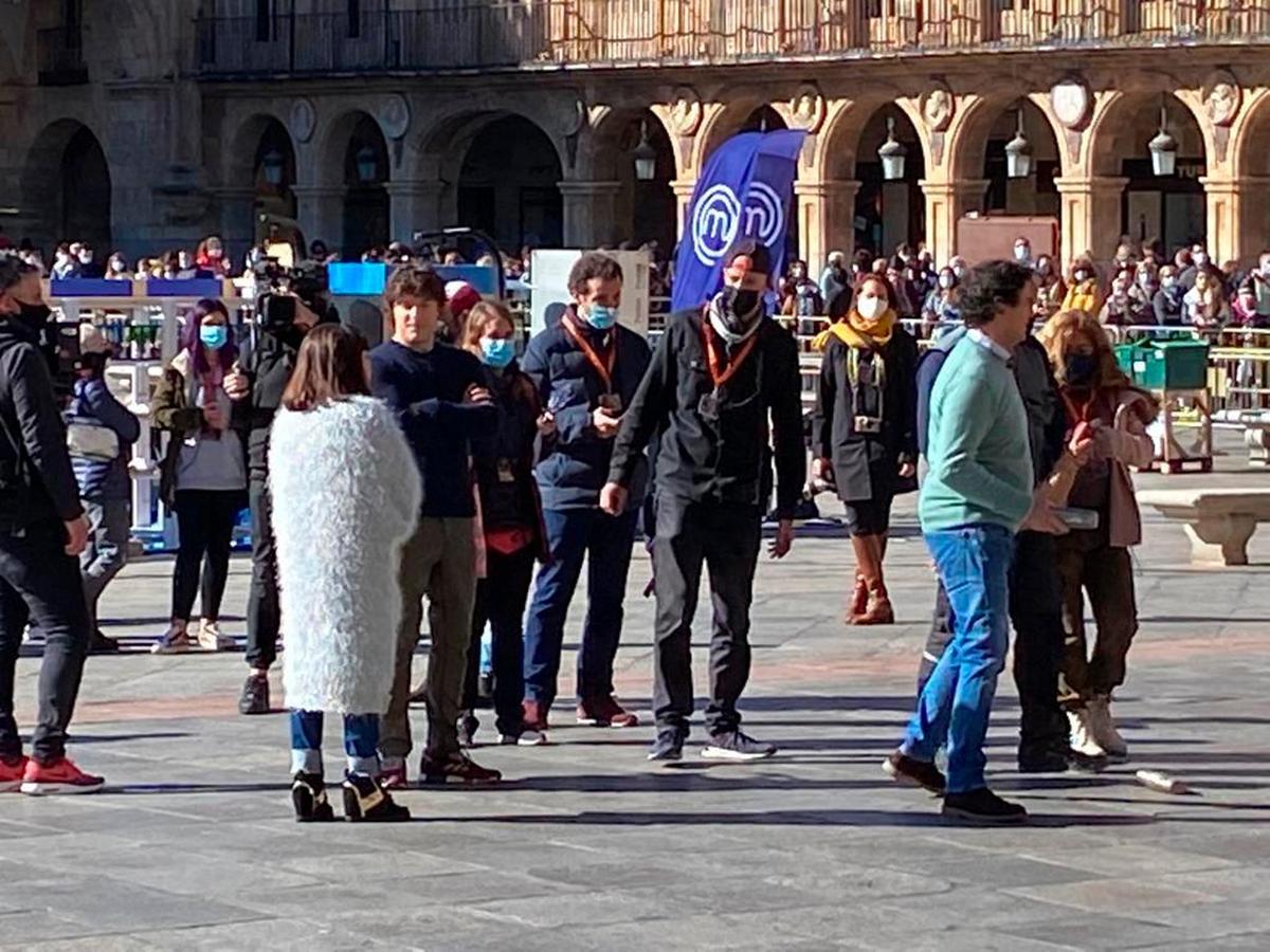 Grabación de ‘MasterChef’ en la Plaza Mayor.